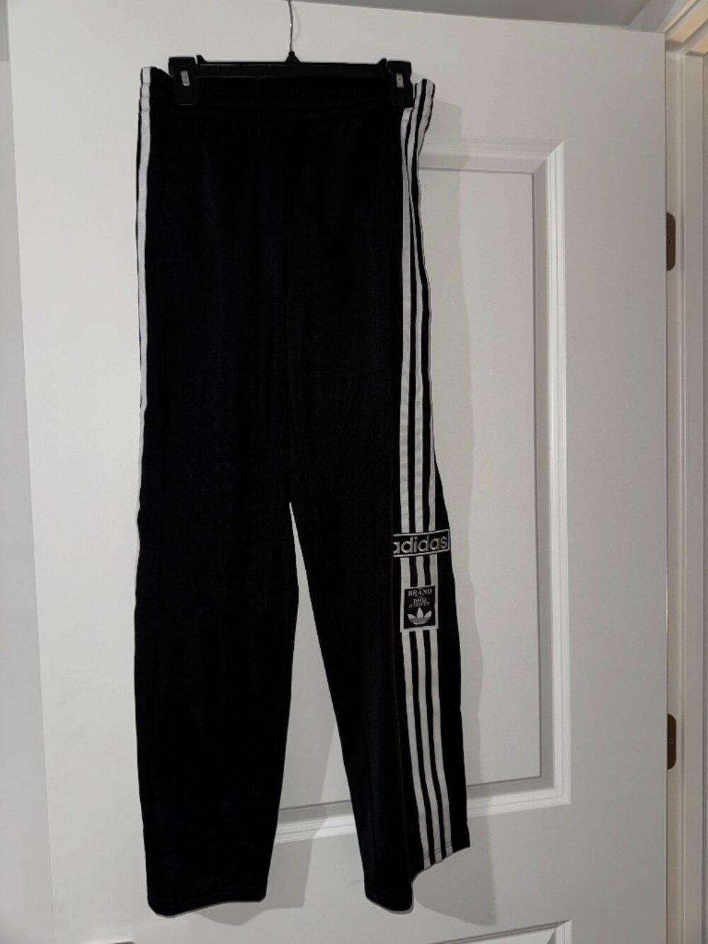 Adidas Originals Youth XL Breakaway Snap Track Pants Black NWOT Never Worn